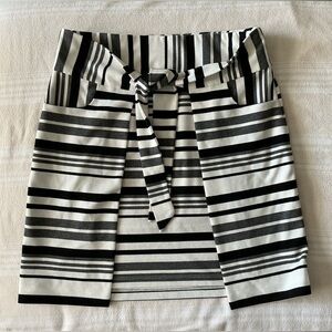 Striped Black and White Women's Skirt